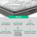 Ver imagem 2 de Cama Box Baú Queen Cinza e Colchão Ibiza Molas Vstore