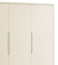Ver imagem 4 de Guarda-roupa Retrô 3 Portas Théo New Areia Fosco com Natural - Moveisaqui
