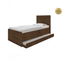 Ver imagem 3 de Cama Solteiro Bau Larissa com Cama Auxiliar Dani Framar Malbec