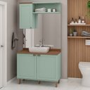 Ver imagem 1 de Conjunto de Banheiro Modulado 100% Mdf Americano 3 Peças Iluminata