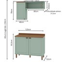 Ver imagem 3 de Conjunto de Banheiro Modulado 100% Mdf Americano 3 Peças Iluminata