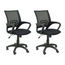Ver imagem 1 de Kit 2 Cadeiras de Escritório Nelis Base Pp - Preta
