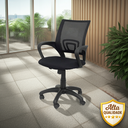 Ver imagem 2 de Kit 2 Cadeiras de Escritório Nelis Base Pp - Preta