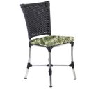 Ver imagem 2 de Kit 4 Cadeiras Angra e Mesa de 80cm Haiti Jardim em Alumínio Preto