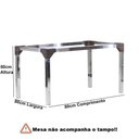 Ver imagem 6 de Kit 4 Cadeiras Angra e Mesa de 80cm Haiti Jardim em Alumínio Preto