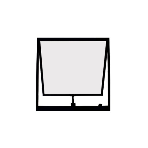 Vitro Maxim - Ar Alumínio Preto 60 (a) X 60 (l) - Hale