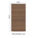 Ver imagem 3 de Armário Aéreo Madesa Stella 35 cm 1 Porta Rustic