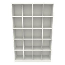 Armário Colmeia M10 Mdp Organizador Estante Prateleira - Branco - 3