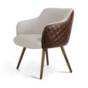 Ver imagem 2 de Poltrona Dekorien Jade Matelassê Facto Whisky/linho Areia Alto Acabamento