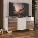 Ver imagem 2 de Rack Tv até 32 Polegadas com Espelhos 3 Portas Multimóveis Mp1079 Branco