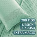 Ver imagem 3 de Cobri Leito de Luxo Super King London 200 Fios Bordado Inglês Nobless:verde
