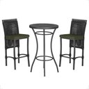 Ver imagem 1 de Mesa Bistro e 2 Banquetas Roma Preta Corda Náutica 13 Trama Original