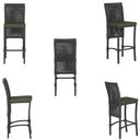 Ver imagem 3 de Mesa Bistro e 2 Banquetas Roma Preta Corda Náutica 13 Trama Original