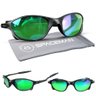 Oculos Sol Juliet Mandrake Protecao Uv Lupa Masculino + Case Lente Verde Espelhada Qualidade Premium - 1