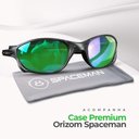 Ver imagem 3 de Oculos Sol Juliet Mandrake Protecao Uv Lupa Masculino + Case Lente Verde Espelhada Qualidade Premium