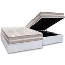 Ver imagem 1 de Conjunto Box Baú Casal: Colchão Espuma Paropas D33 D45- Pro Sono Double Face Prata + Base Crc