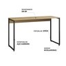 Escrivaninha 120cm Iron Espresso Móveis - 4