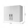 Armário de Parede Aéreo de Cozinha 2 Portas Branco Yes Mobly - 3