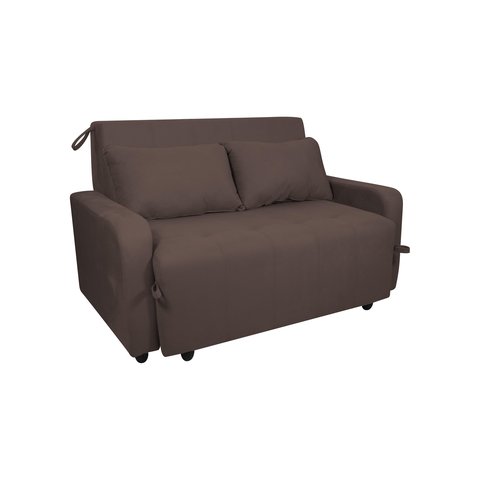 Sofá Cama Amora Suede Marrom B256 - Matrix