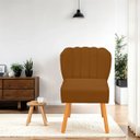Ver imagem 2 de Cadeira Pétala para Sala de Jantar Confortável e Reforçada Suede