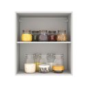 Ver imagem 4 de Armário de Cozinha Aéreo 60 cm 1 Porta Branco/Preto Agata Madesa