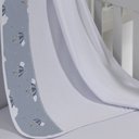 Ver imagem 1 de Cueiro Simples Tecebem Baby Zoe Malha Estampado kinder Cinza