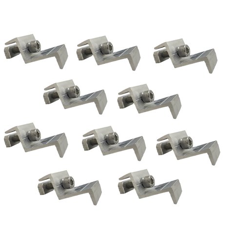 Kit 10 Grampo Painel Placa Solar Presilha Fixador Terminal Universal