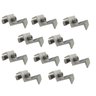 Kit 10 Grampo Painel Placa Solar Presilha Fixador Terminal Universal - 1