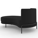 Ver imagem 6 de Sofá Chaise Longue Sala de Estar Living Lucca Esquerdo D02 Veludo Preto C-300 - Lyam Decor