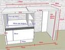 Ver imagem 4 de Bancada Bar para Embutir Micro-ondas e Cervejeira Frigobar Adega