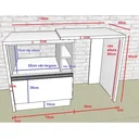 Ver imagem 4 de Bancada Bar para Embutir Micro-ondas e Cervejeira Frigobar Adega