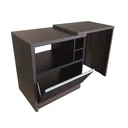 Ver imagem 3 de Bancada Bar para Embutir Micro-ondas e Cervejeira Frigobar Adega