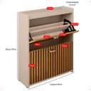 Ver mais imagens de Sapateira Organizadora Pequena Apartamento 12 Pares Calçados Gavetas Basculante Decoração Quarto