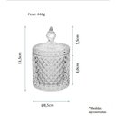 Ver imagem 2 de Potiche 13,5 X 8,5 X 8,5 Cm Vidro Transp