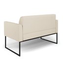 Ver imagem 5 de Sofá Namoradeira Base Industrial Preto Marisa Corino D03 - D\'rossi Cor Bege