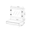Ver imagem 2 de Penteadeira Infantil Espelho Camarim Tecno Mobili PE-2006 + Gaveta Suspensa PE-2004 Branco - Tecno M