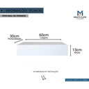 Ver imagem 2 de Penteadeira Gaveta Suspensa 60cm MDF com Gaveta Trilho Telescópico Mesa Maquiagem Camarin - Branco