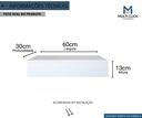 Ver imagem 2 de Penteadeira Gaveta Suspensa 60cm MDF com Gaveta Trilho Telescópico Mesa Maquiagem Camarin - Branco