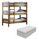 Ver imagem 1 de Treliche com 3 Colchões Solteiro em Madeira Maciça Reforçada