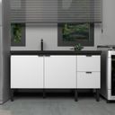 Ver imagem 1 de Balcão de Cozinha para Pia 150cm 3 Portas 2 Gavetas 