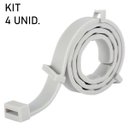 Ver imagem 3 de Coleira Anti Pulga Cao Cachorro Kit 4uni Gato Pet Canino Felino Leishmaniose Ajustavel Proteçao Resi