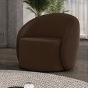 Ver imagem 2 de Poltrona Decorativa Orgânica Giratória Lua Suede D03 - D’Rossi