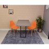 Conjunto De Mesa Dobrável Retrátil 120 X 75 Volpi + 2 Cadeiras Eiffel - Laranja - 4