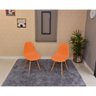 Conjunto De Mesa Dobrável Retrátil 120 X 75 Volpi + 2 Cadeiras Eiffel - Laranja - 6