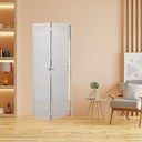 Ver imagem 3 de Porta Madeira Modelo Camarão 80x210 Primer Branco