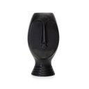 Ver imagem 1 de Vaso Decorativo Rosto em Cerâmica Preto 23,5x11cm - D’Rossi