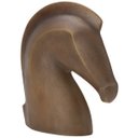 Ver imagem 1 de Escultura Decorativa Cavalo Marrom em Poliresina Mart