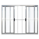 Ver imagem 1 de Janela de Alumínio Abertura Central 4 Folhas com Grade 120x120cm Brilhante Allo Esquadrias