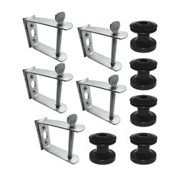 Kit 5 Rack Armacao 1/8 Pesada com Isolador - 1