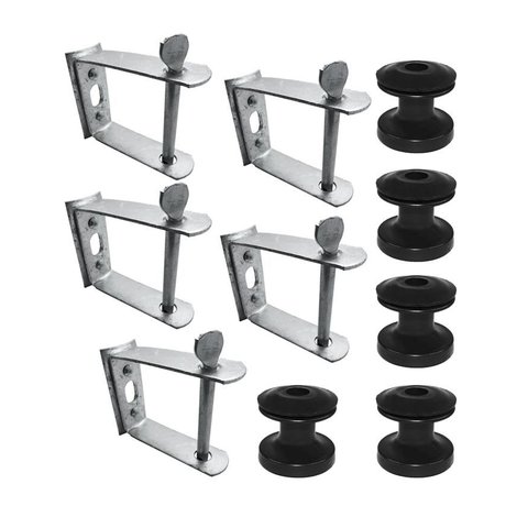 Kit 5 Rack Armacao 1/8 Pesada com Isolador